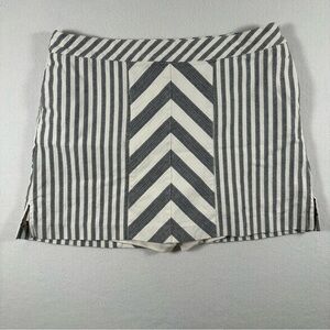 Lady Hagen Women’s Cotton Skort Navy White Stripe Herringbone Size 12